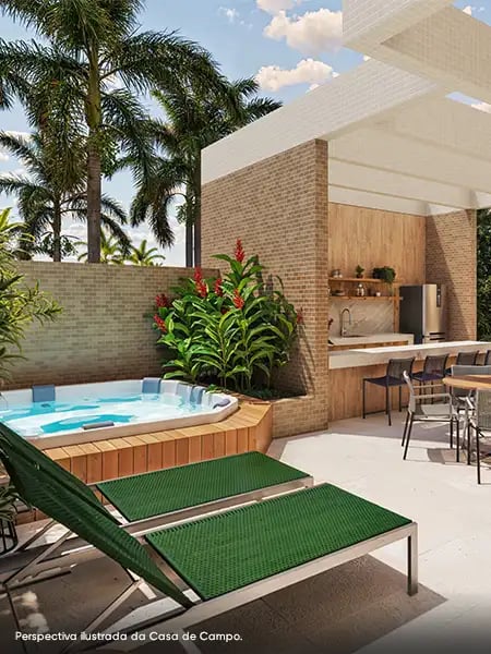 Casa de praia com jacuzzi