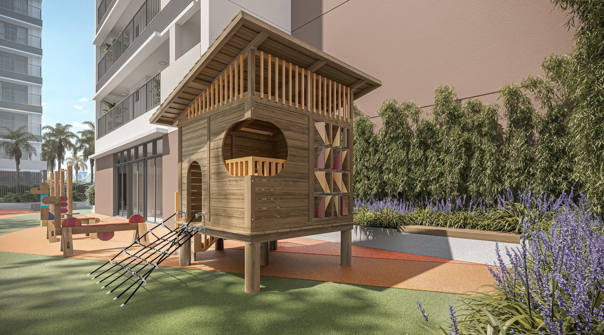 Playground c/ 130m² (perspectiva artística)