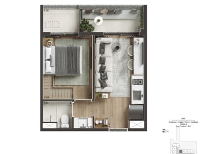 30m²
