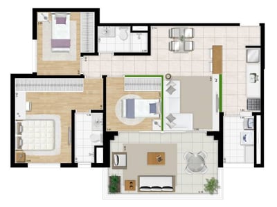 89m²