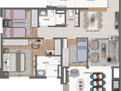 85m²