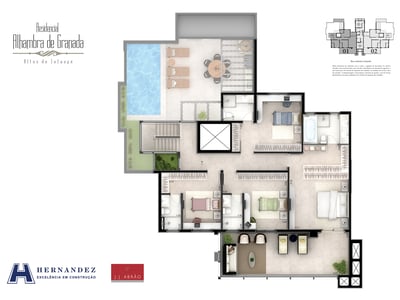 364m²