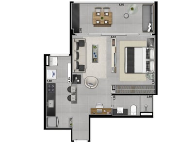 55m²