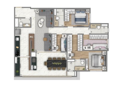 122m²