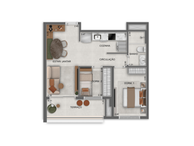 52m²