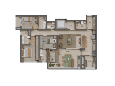 132m²