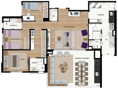 123m²