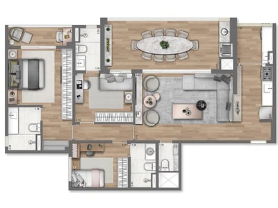115m²