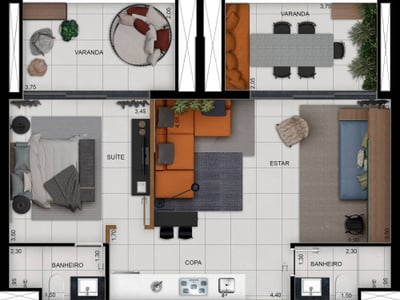 70m²