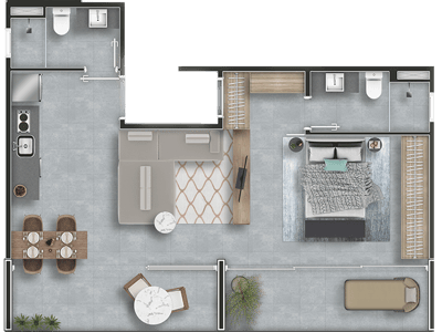64m²