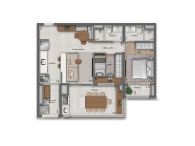 76m²
