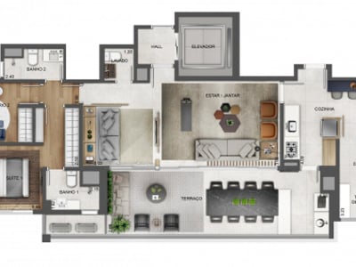 124m²