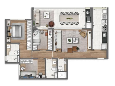 96m²