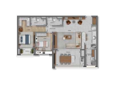90m²