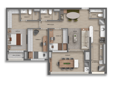 96m²