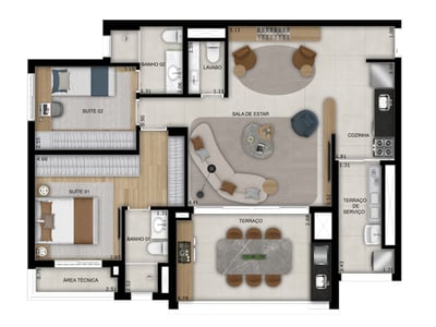 92m²