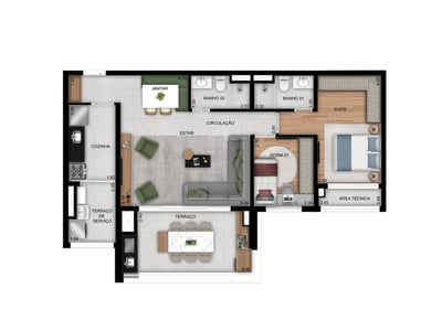 86m²