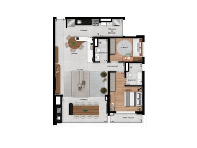 100m²