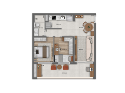 61m²