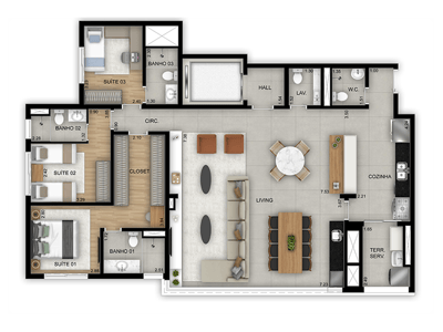 144m²