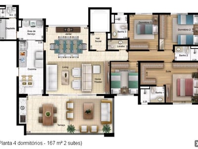 167m²