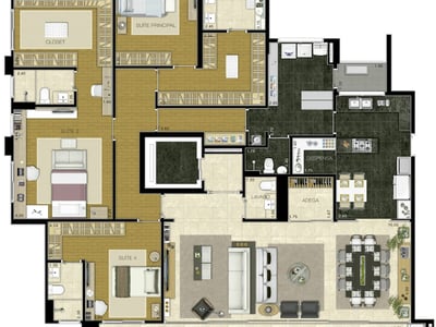 280m²