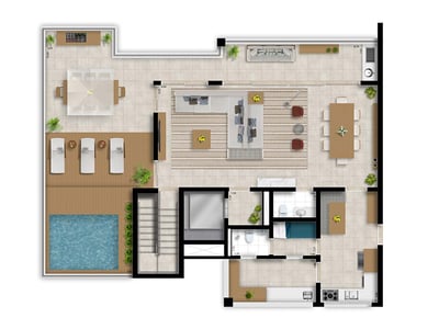 308m²