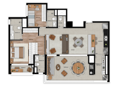 119m²