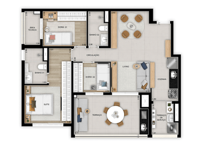 89m²