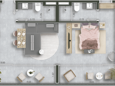63m²