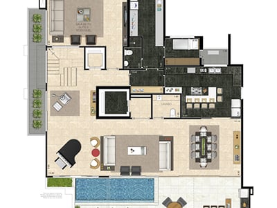466m²