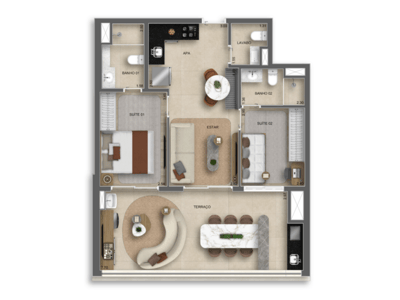 74m²