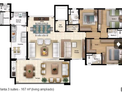 167m²