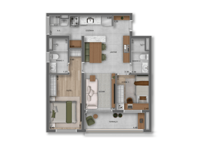 65m²