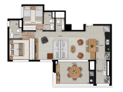 95m²