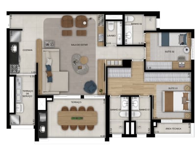 103m²