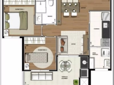 56m²
