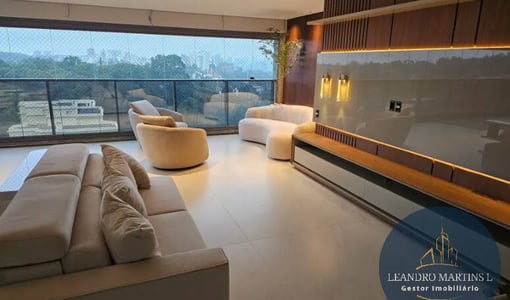 Lindo apartamento alto padrão mobiliado com 3 suítes - Parque Global