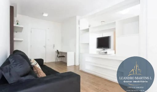 Apartamento à Venda com 1 dormitório e 50 m² na Vila Olímpia - São Paulo