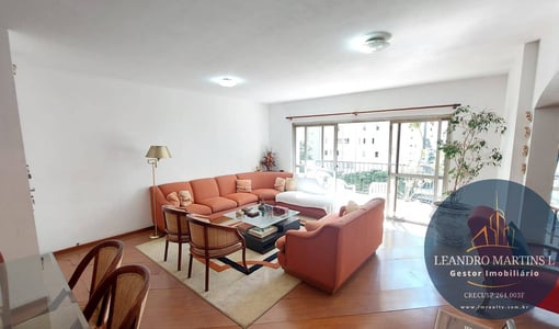 Apartamento à venda com 158 m² e 4 dormitórios em Moema- São Paulo