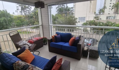 Apartamento à venda com 117 m² e 04 dormitórios em Campo Grande - SP