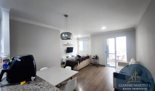 Apartamento à venda, 72m², sala amplia e Varanda Gourmet, Campo Grande - SP