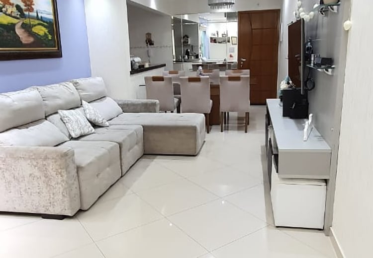 Sala de estar integrada