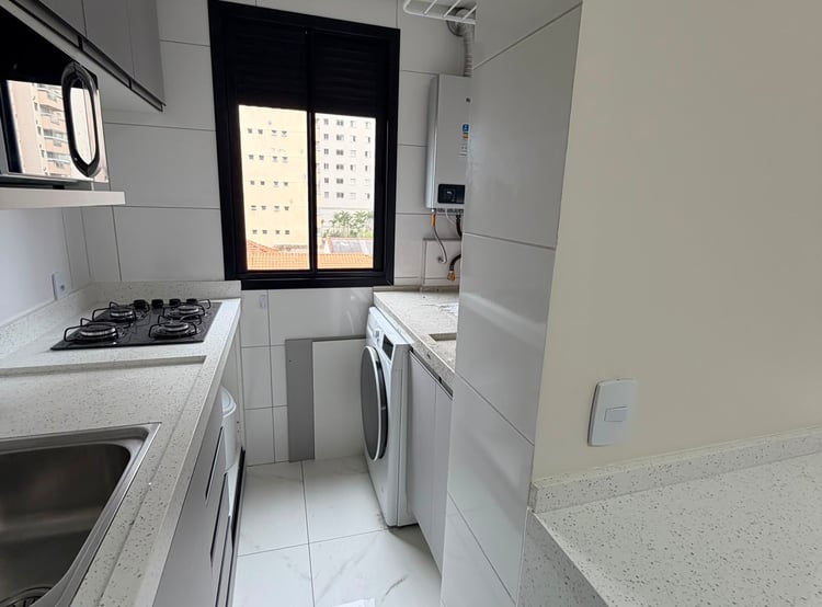Cozinha com lavanderia
