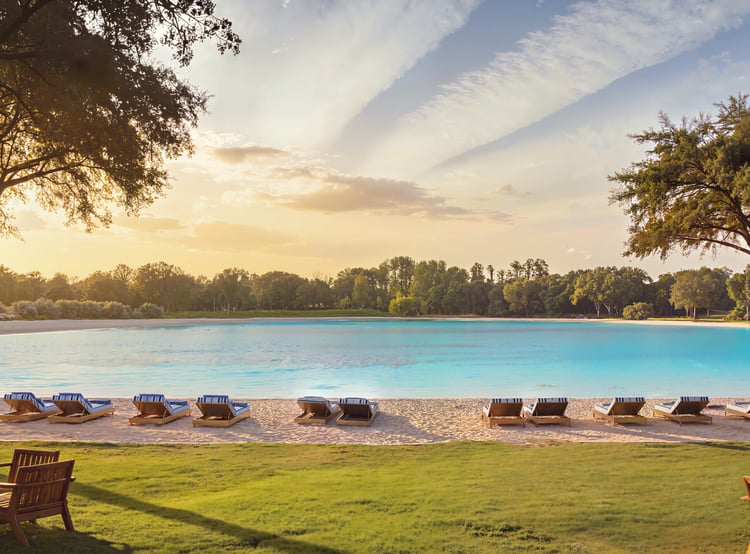 Lagoa Crystal Lagoons — amenity do complexo