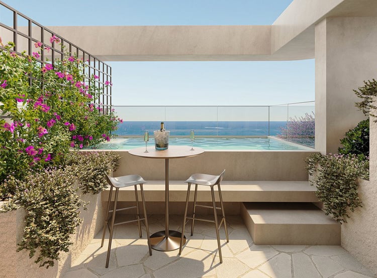 Piscina privativa e vista