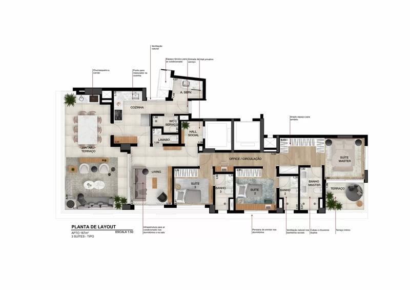 167m² do Praça Mário Fontana