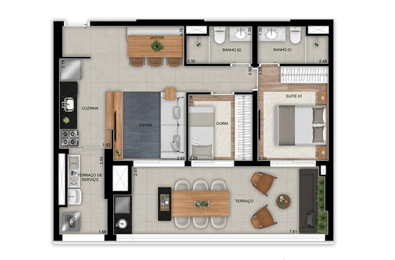 75m² do Landmark Tatuapé