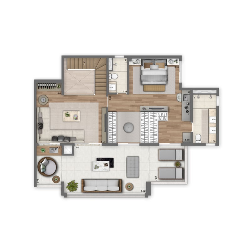 Duplex do Living Wish Tatuapé