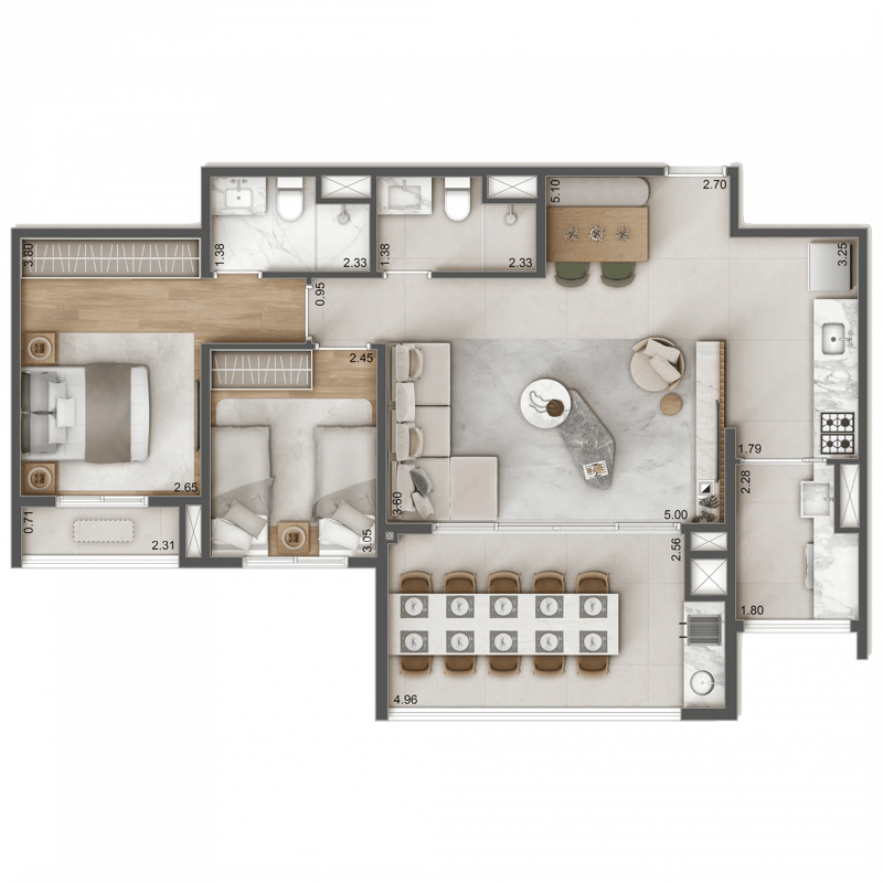 82m² do Raízes L’avenir